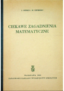 Ciekawe zagadnienia matematyczne