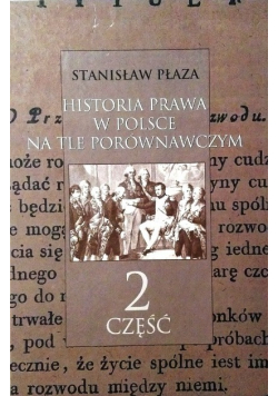 Historia prawa w Polsce na tle porównawczym Tom 2