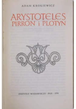 Arystoteles Pirron i Plotyn