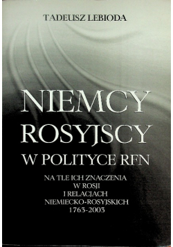 Niemcy rosyjscy w polityce RFN