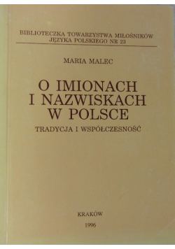 O imionach i nazwiskach w Polsce