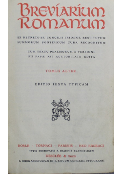 1962 Breviarium Romanum