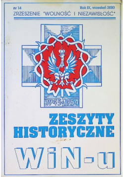 Zeszyty historyczne WiN-U Nr. 14 / 00