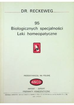 95 biologicznych specjalności leki homeopatyczne