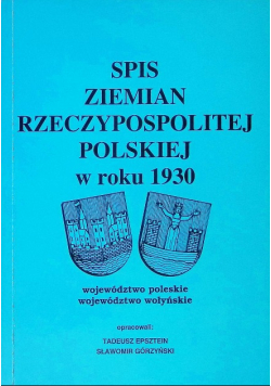 Spis Ziemian Rzeczypospolitej Polskiej w roku 1930