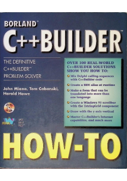 Borland C++ Builder: the Definitive C++ Builder Problem Solver