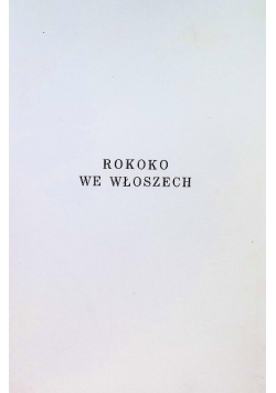 Rokoko we Włoszech 1939 r.
