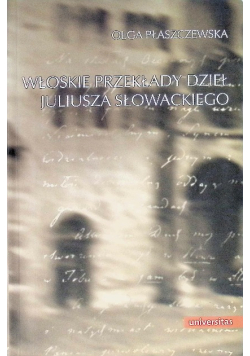 Włoskie przekłady dzieł Juliusza Słowackiego