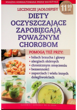 Diety oczyszczające zapobiegają poważnym chorobom