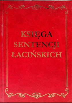 Księga sentencji łacińskich