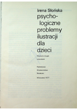 Psychologiczne problemy ilustracji dla dzieci