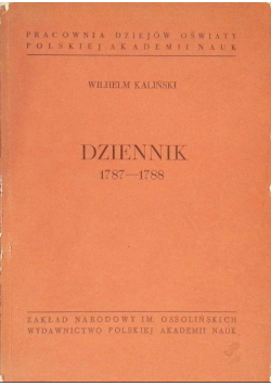Dziennik 1787 - 1788