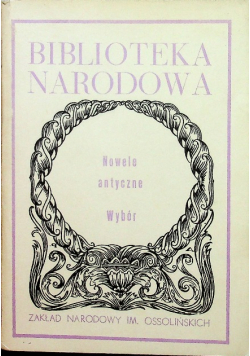 Nowele antyczne Wybór