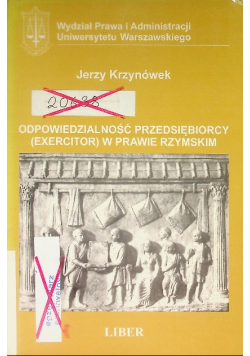 Odpowiedzialność przedsiębiorcy (exercitor) w prawie rzymskim