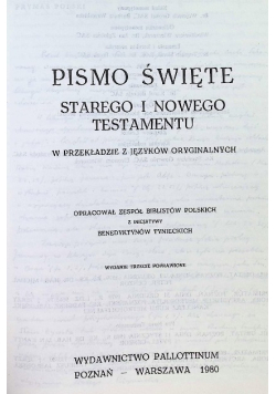 Pismo Święte Starego i Nowego Testamentu