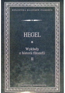 Wykłady z historii filozofii Tom II