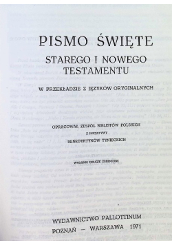 Pismo Święte Starego i Nowego Testamentu