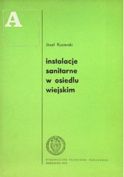 Instalacje sanitarne w osiedlu wiejskim