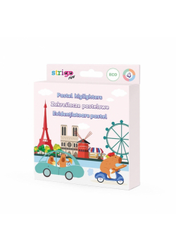 Zakreślacz Eko Kapibara pastel 4szt