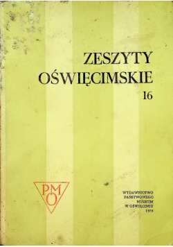Zeszyty oświęcimskie 16