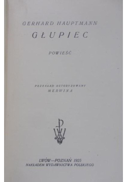 Głupiec 1925 r.