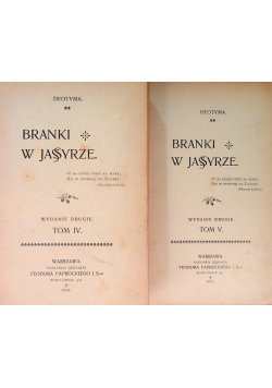 Branki w Jassyrze Tom IV i V 1901 r.