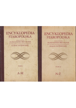 Encyklopedia staropolska Tom I i II