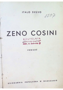 Zeno Cosini 1936 r.