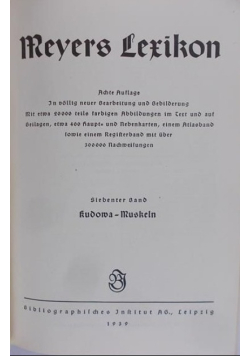 Meyers Lexikon 1939 r.