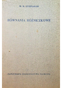 Równania różniczkowe