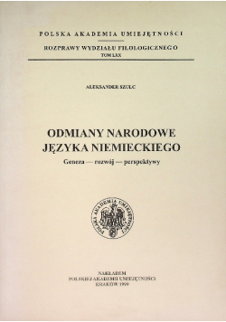 Odmiany narodowe języka niemieckiego