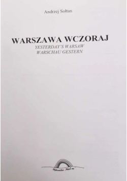 Warszawa wczoraj