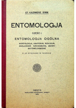 Entomologja Część I 1924 r.