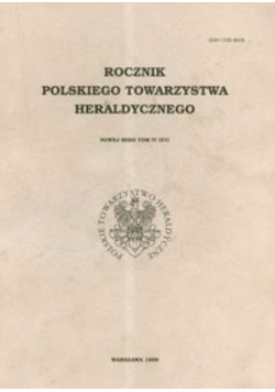 Rocznik polskiego towarzystwa heraldycznego tom IV