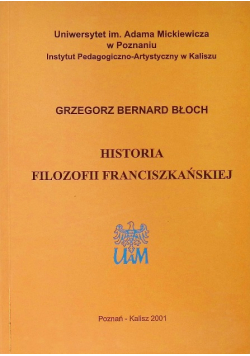 Historia Filozofii Franciszkańskiej