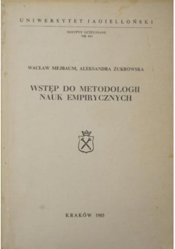 Wstęp do metodologii nauk empirycznych