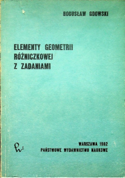 Elementy geometrii różniczkowej z zadaniami
