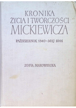 Kronika życia i twórczości Mickiewicza październik 1840
