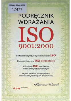 Podręcznik wdrażania ISO 9001:2000