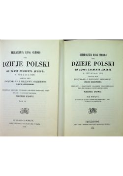 Dzieje Polski Tom I i II