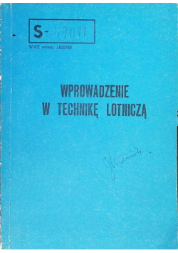 Wprowadzenie w technike lotniczą