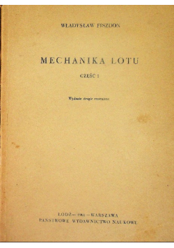 Mechanika lotu Część 1