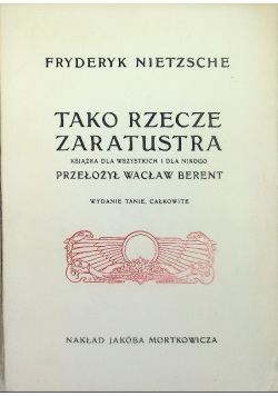 Tako Rzecze Zaratustra