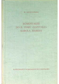 Komentarze do II tomu kapitału Karola Marksa