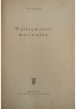 Wytrzymałość materiałów