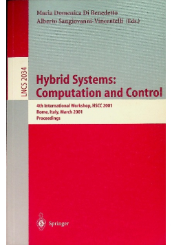 Hybrid Systems: Computation and Control