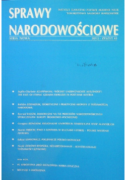 Sprawy Narodowościowe Zeszyt 41  2012