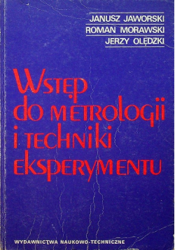Wstęp do metrologii i techniki eksperymentu