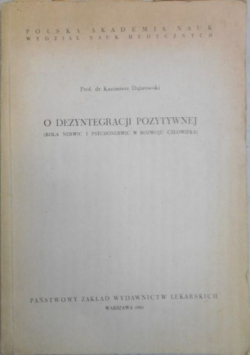 O dezintegracji pozytywnej
