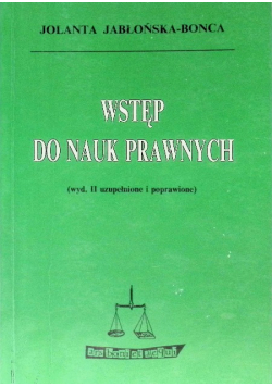Wstęp do nauk prawnych